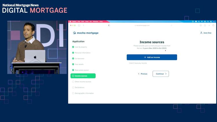 Truework Income demo at Digital Mortgage 2023